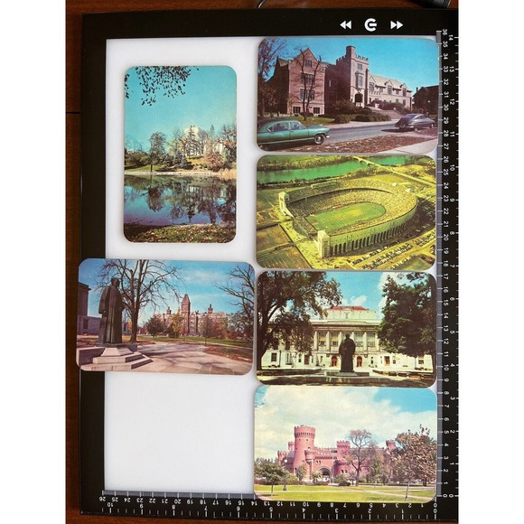 Vtg 1951 Ephemera RPPC Souvenir (6) Ohio State Univ Dextone Kodachrome Ansco SEE - Picture 2 of 12